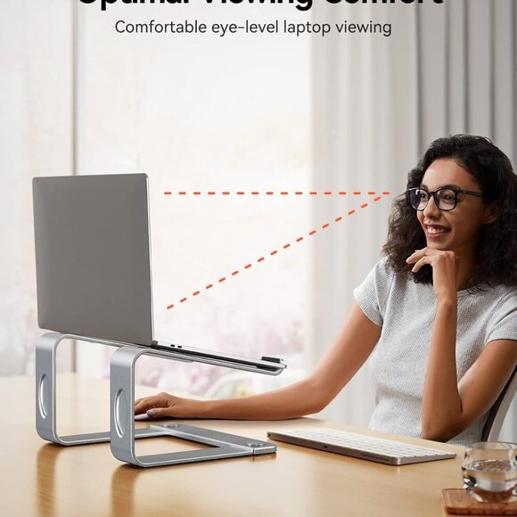 Laptop Stand for Desk, Laptop Riser Computer Stand for Laptop, Ergonomic Laptop - Picture 2 of 7